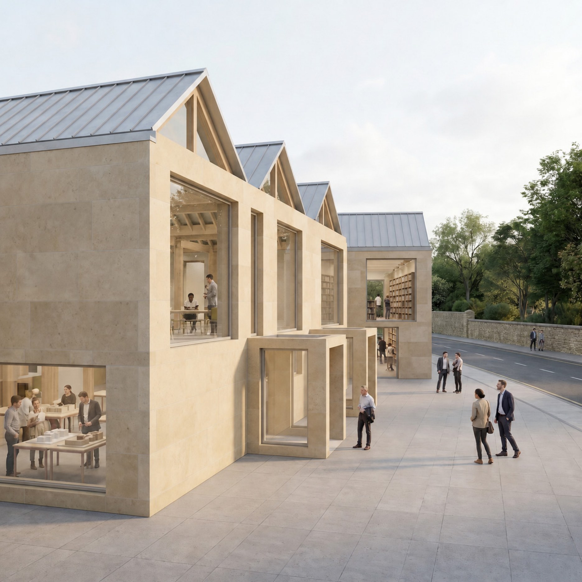 Architecture Centre, Oxford — street render