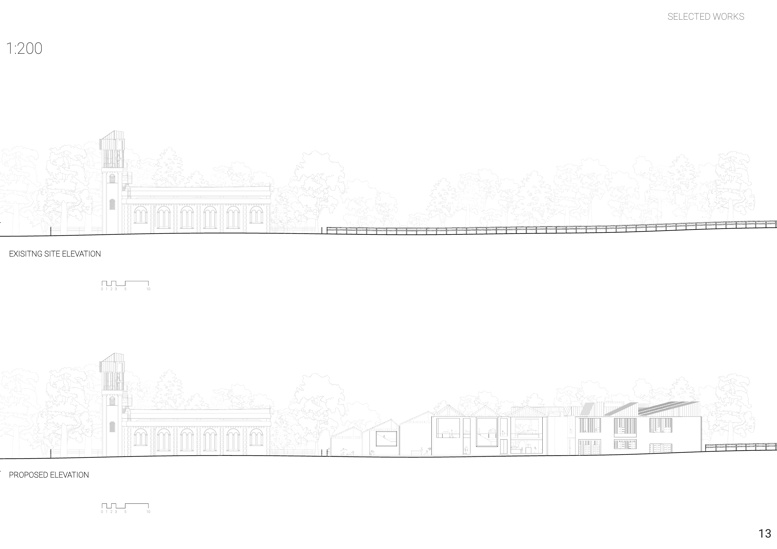 Architecture Centre, Oxford — elevations